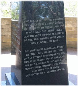 Brrragorang Valley Monument
